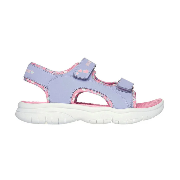 کفش صندل دخترانه اسکچرز مدل Flex Splash - Heart Galore