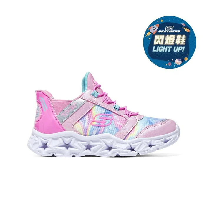 کفش چراغ‌دار دخترانه اسکچرز مدل SLIP-INS: GALAXY LIGHTS