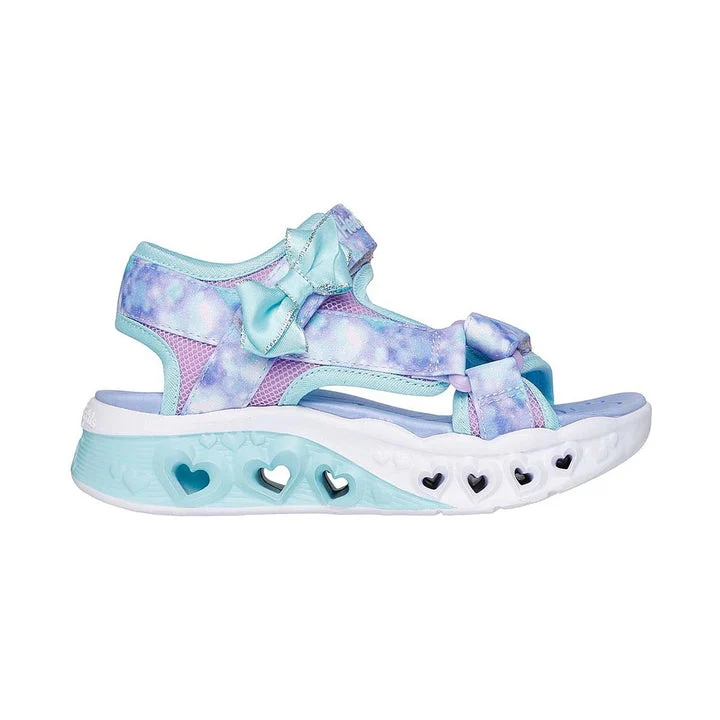 کفش صندل دخترانه اسکچرز مدل Flutter Hearts Sandal - Blurry Love