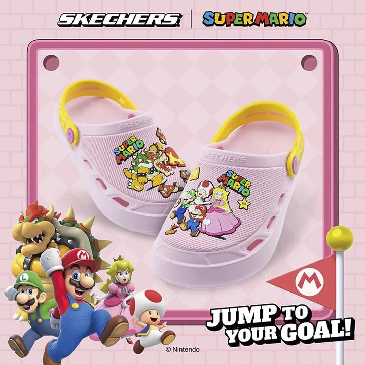 کفش صندل بچگانه اسکچرز مدل SUPER MARIO: SWIFTERS