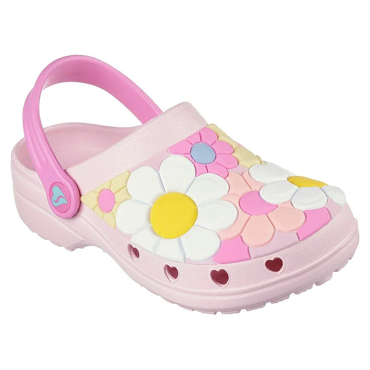 کفش روزمره دخترانه اسکچرز مدل Foamies Heart Charmer - Bloomin Time