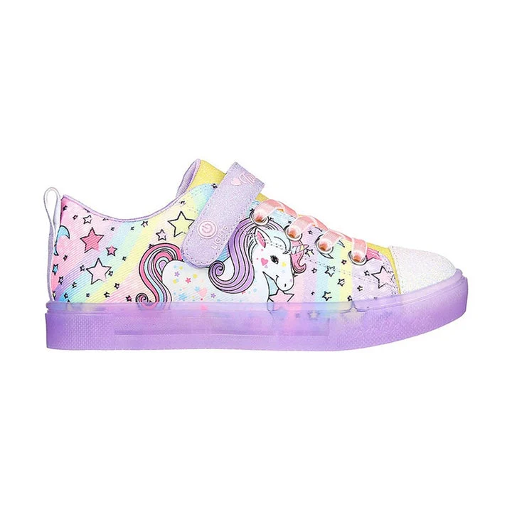 کفش روزمره دخترانه اسکچرز مدل Twinkle Toes Twinkle Sparks Ice - Unicorn Burst