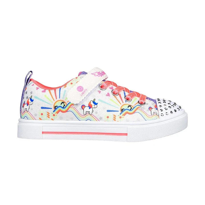 کفش روزمره دخترانه اسکچرز مدل Twinkle Toes Twinkle Sparks - Unicorn Sunshine