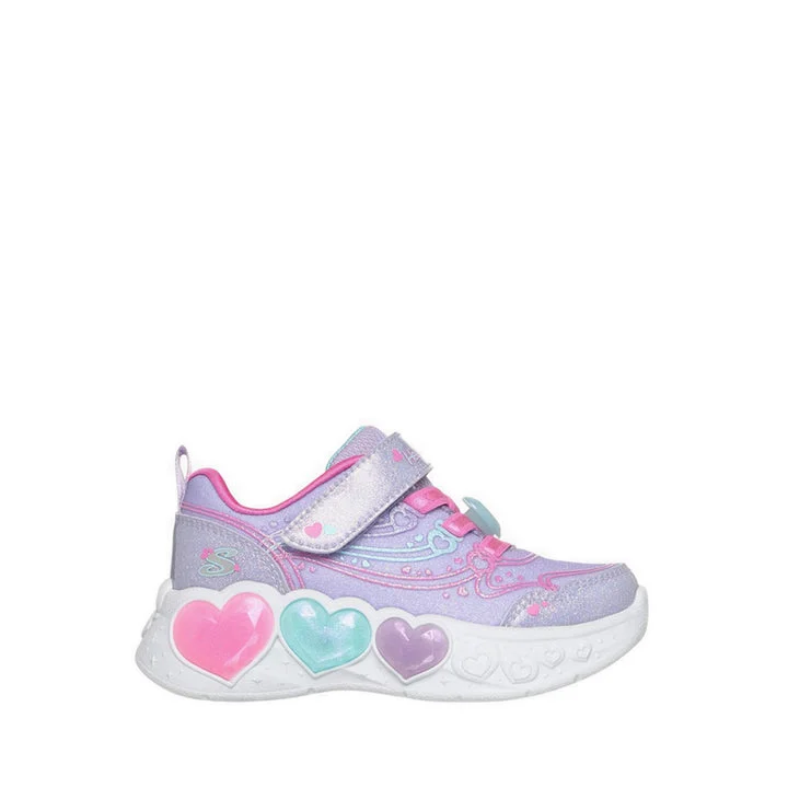 کفش مدرسه دخترانه اسکچرز مدل Enchanted Heart Lights s - Lavender