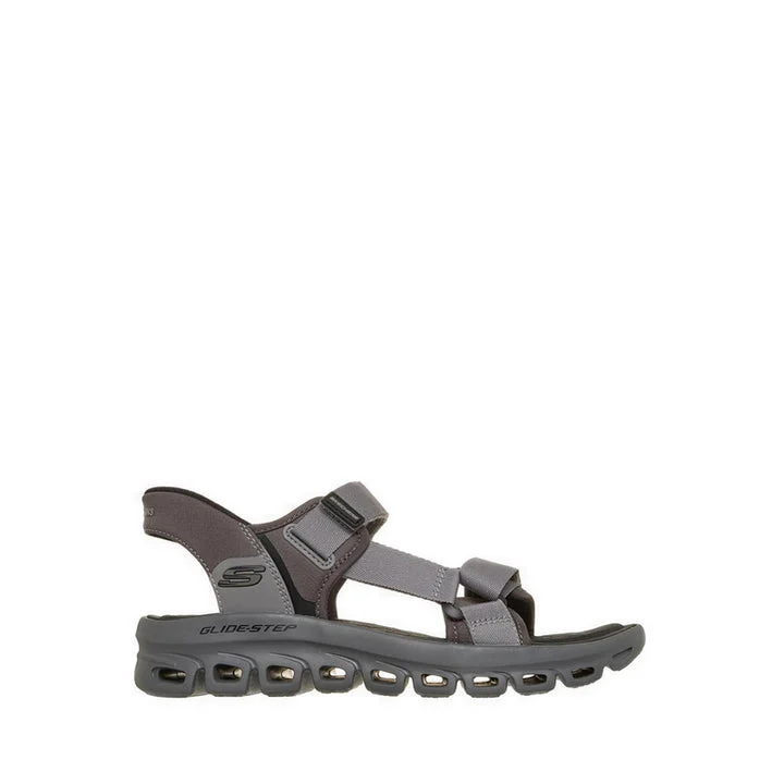 کفش روزمره مردانه اسکچرز مدل Slip-Ins Glide Step Sandal Sandal - Charcoal