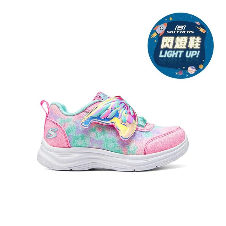 کفش چراغ‌دار نوزاد دختر اسکچرز مدل GLIMMER KICKS