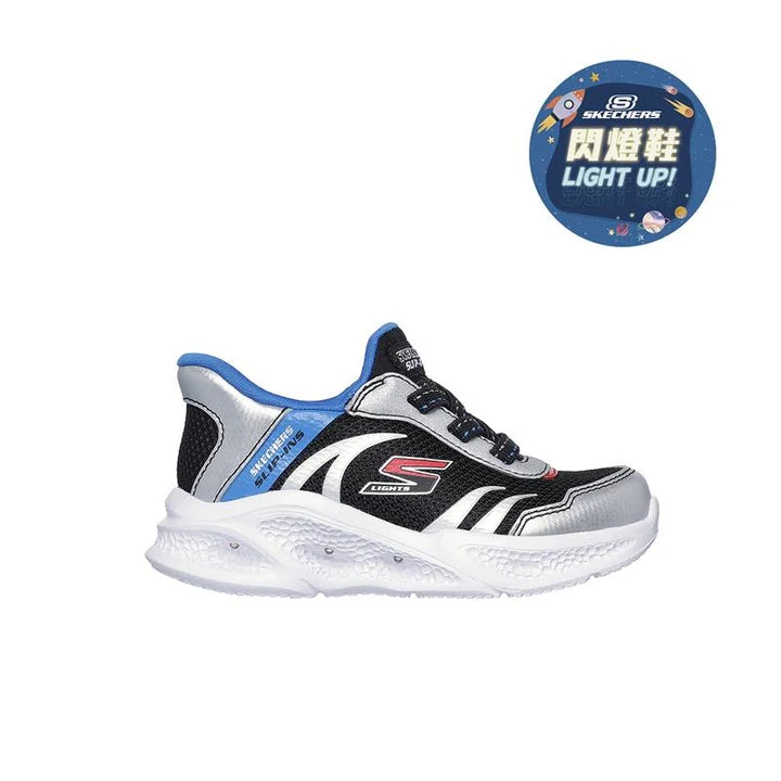 کفش چراغ‌دار نوزاد پسر اسکچرز مدل SLIP-INS: SKECHERS METEOR-LIGHTS