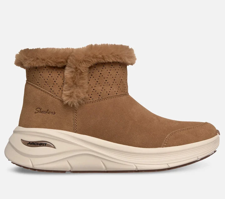 کفش بوت زنانه اسکچرز مدل Relaxed Fit: Arch Fit 3.0 - Winter Lush