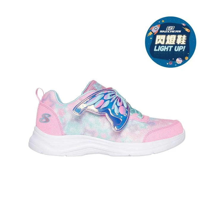 کفش چراغ‌دار دخترانه اسکچرز مدل GLIMMER KICKS
