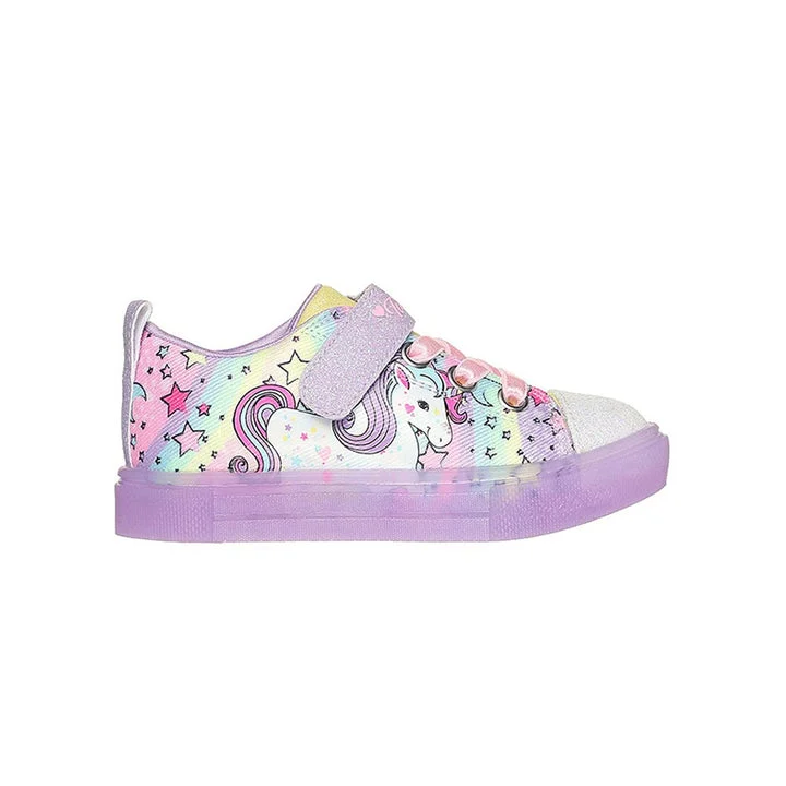 کفش روزمره دخترانه اسکچرز مدل Twinkle Toes Twinkle Sparks Ice - Unicorn Burst