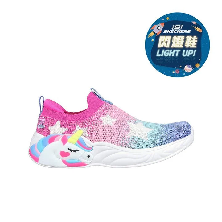 کفش چراغ‌دار دخترانه اسکچرز مدل UNICORN DREAMS