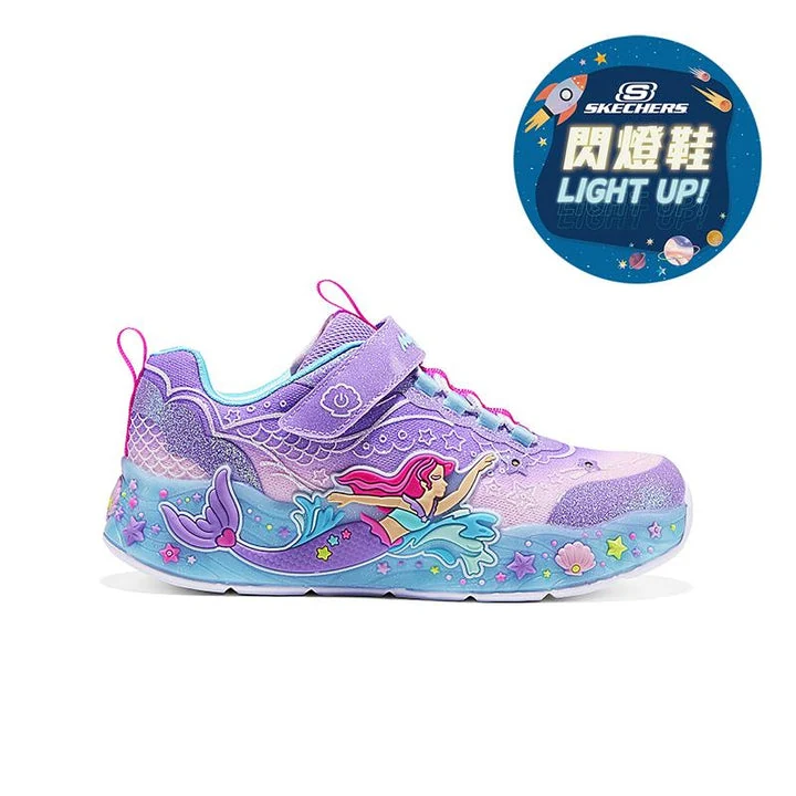 کفش چراغ‌دار دخترانه اسکچرز مدل MERMAID DREAMS