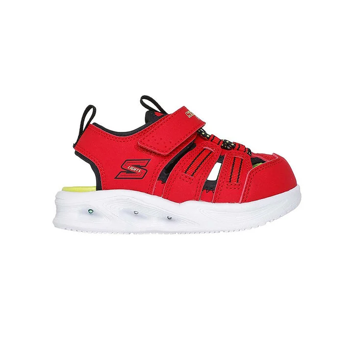 کفش روزمره پسرانه اسکچرز مدل S-Lights Sola Glow Sandal - Hyper-Coast