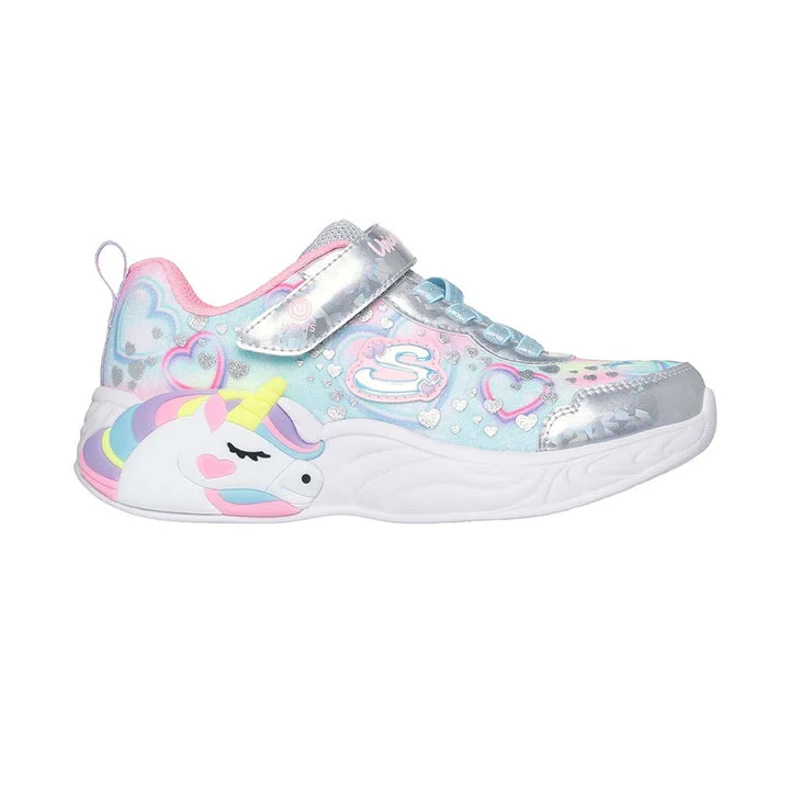 کفش روزمره دخترانه اسکچرز مدل S-Lights Unicorn Dreams - Heart Sparkles