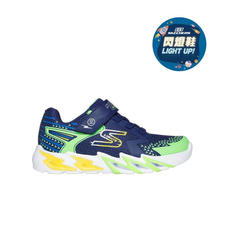 کفش چراغ‌دار پسرانه اسکچرز مدل FLEX-GLOW BOLT