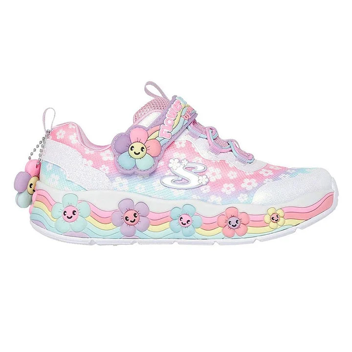 کفش روزمره دخترانه اسکچرز مدل Sweet Kickz: Flower Friends