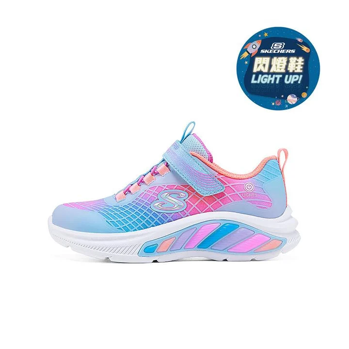 کفش چراغ‌دار دخترانه اسکچرز مدل RAINBOW CRUISERS