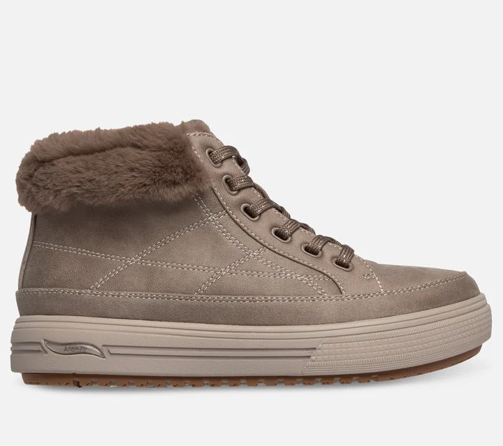 کفش بوت زنانه اسکچرز مدل Relaxed Fit: Arch Fit Arcade Boot - Crisp Vibes