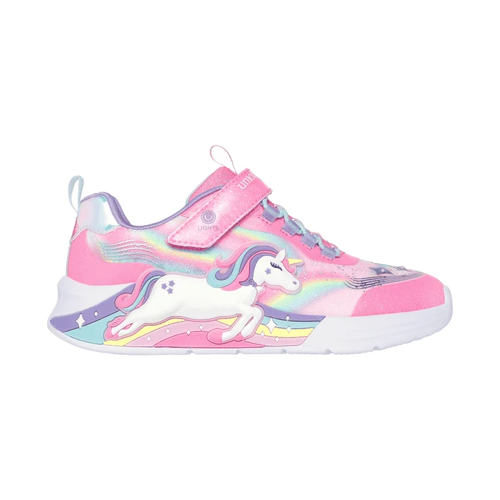 کفش روزمره دخترانه اسکچرز مدل S-Lights Unicorn Chaser