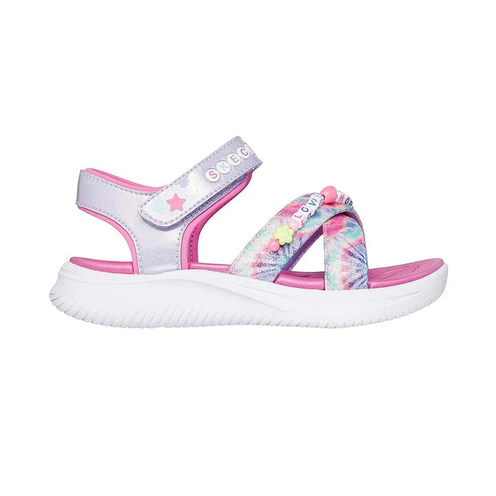 کفش صندل دخترانه اسکچرز مدل Jumpsters Sandal - Tie Dye Bffs