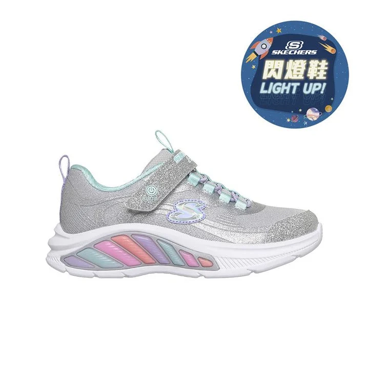 کفش چراغ‌دار دخترانه اسکچرز مدل RAINBOW CRUISERS