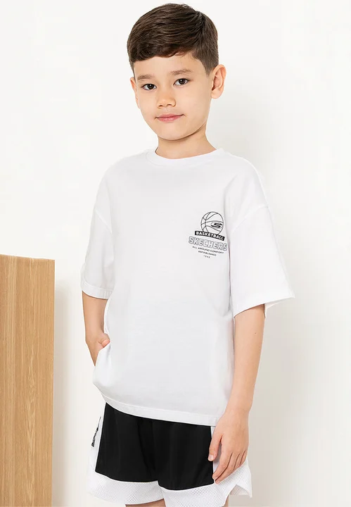 تیشرت پسرانه اسکچرز مدل P225B084