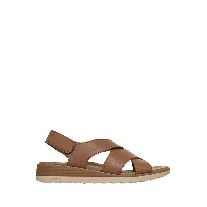 کفش روزمره زنانه اسکچرز مدل Arch Fit Oasis Sandal - Tan.