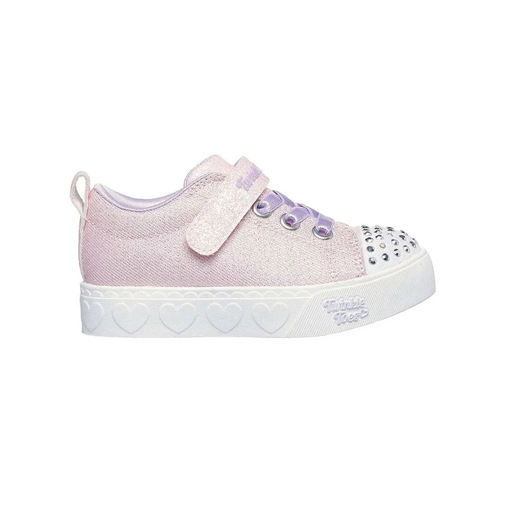 کفش روزمره دخترانه اسکچرز مدل Twinkle Toes Heart Steps - Shimmer Sweetie