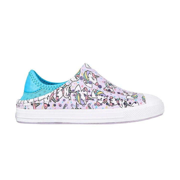 کفش روزمره دخترانه اسکچرز مدل Foamies Guzman Steps - Unicorn Dazzle