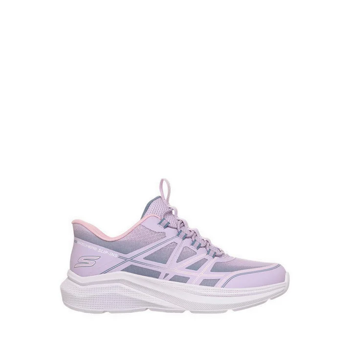 کفش مدرسه دخترانه اسکچرز مدل Slip-Ins Microspec Velocity s - Lavender