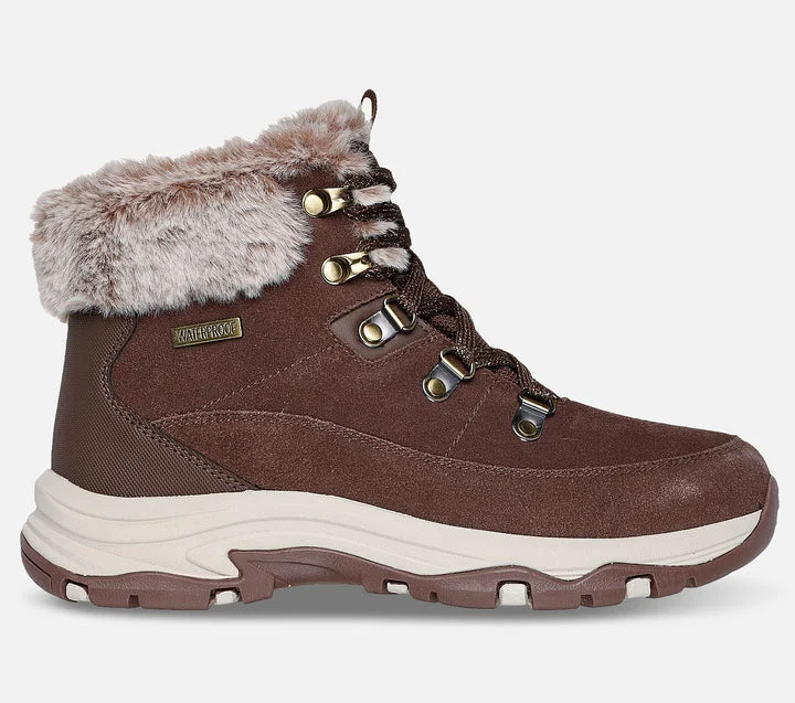 کفش طبیعت‌گردی زنانه اسکچرز مدل Trego - Snow Worries - Waterproof
